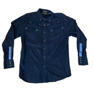 Mens FRANKY MAX 100% Cotton Premium‎ Culture Vintage Shirt sz L